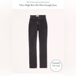 NWT | A&F Ultra High-Rise Slim Straight Jeans